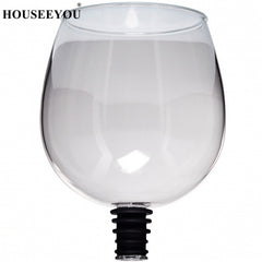 Red Wine Champagne Glass Cup with Silicone Seal Drink Directly from Bottle Crystal Glasses Cocktail Mug 260ML